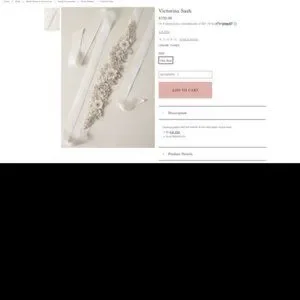 BHLDN Victorina Wedding Bridal Sash / Belt BHLDN | Accessories | Bhldn Victorina Wedding Bridal Sash  main image 3